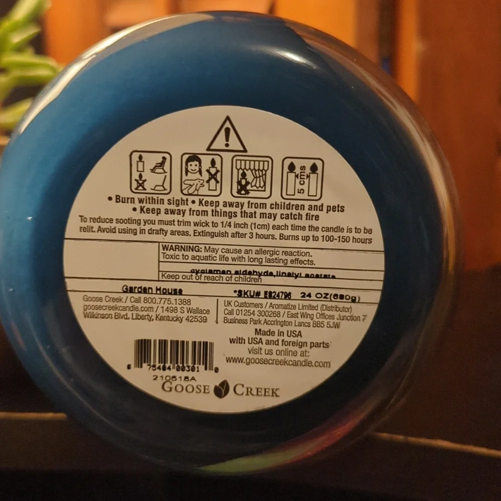 Goose Creek Candles Garden House Large Jar 24 OZ Floral Spring NEW RARE NICE - Picture 12 of 12